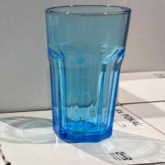 IKEA POKAL Blue 12 oz Glasses (Set of 4) - Picture 2 of 5